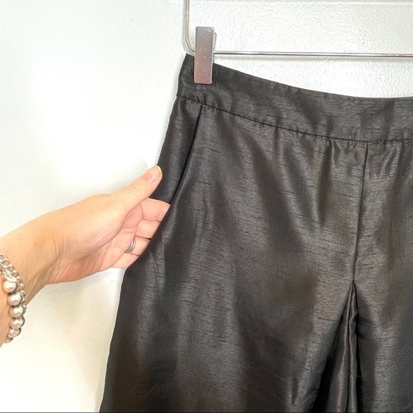 Keepsake the Label Black Wide Leg Cropped Palazzo Pants Back Zip Lined Size S - Picture 2 of 16